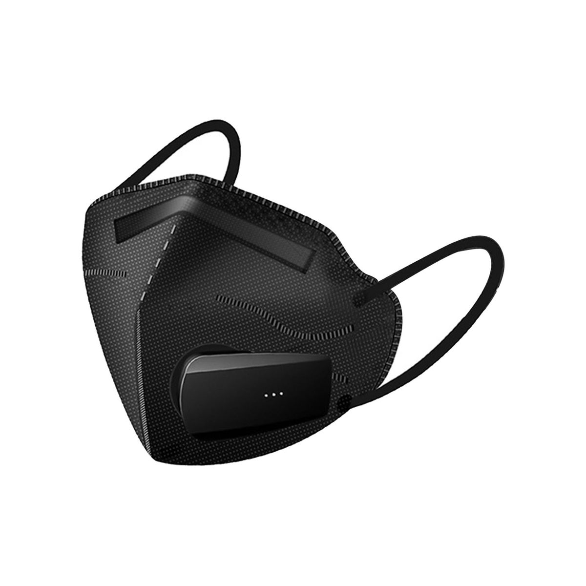 1 Set Air Face Cover Fashionable Anti-Odor-Black Set