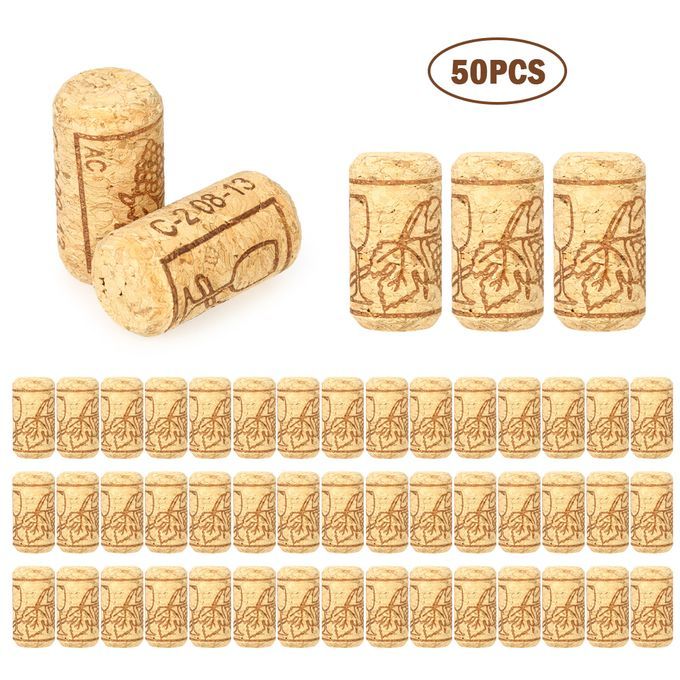 50pcs/set Wine Bottle Stopper 40*21mm Set Of 50pcs Red Wine