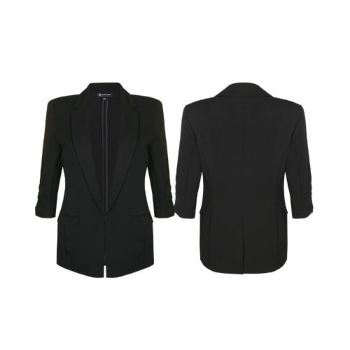 Black Boyfriend Longline Blazer