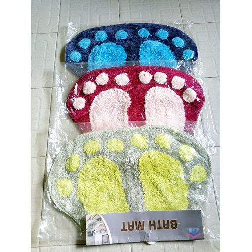 3 Pieces  Foot Bathroom Indoor Fluffy Footmat