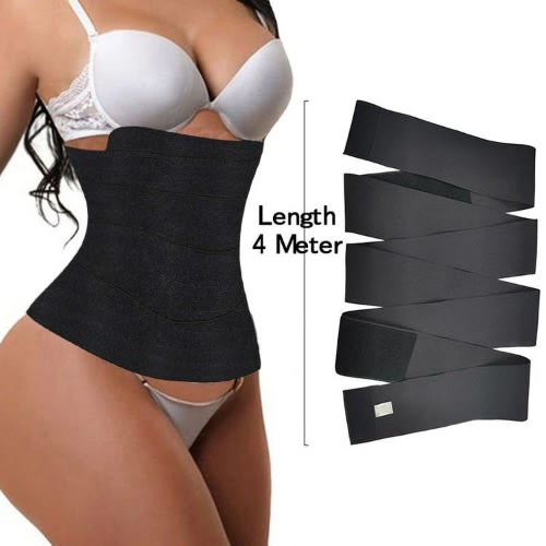 Tummy Wrap Belt - Black