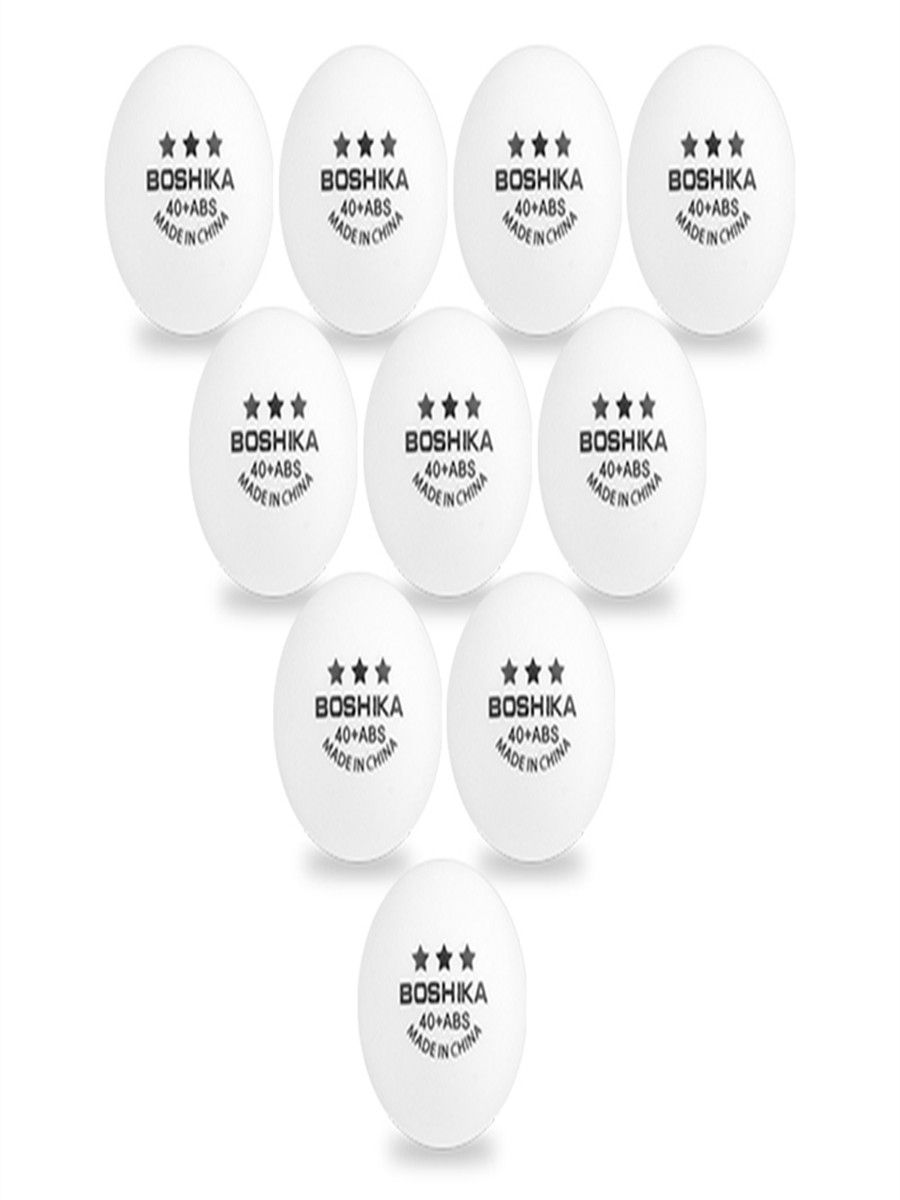 BOSHIKA Brand Table Tennis ABS New Material 40+ Resistant Yellow And White Wholesale Price High Quality Ping Pong Balls