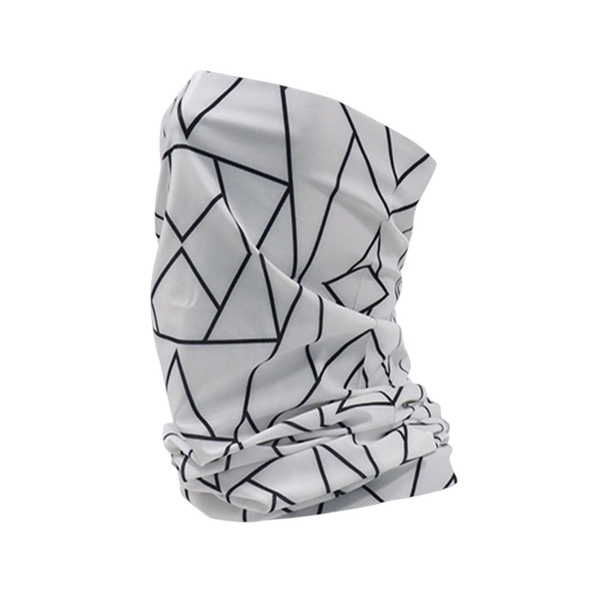 Cycling Neck Warp Dustproof Windproof Sunshade-Black White