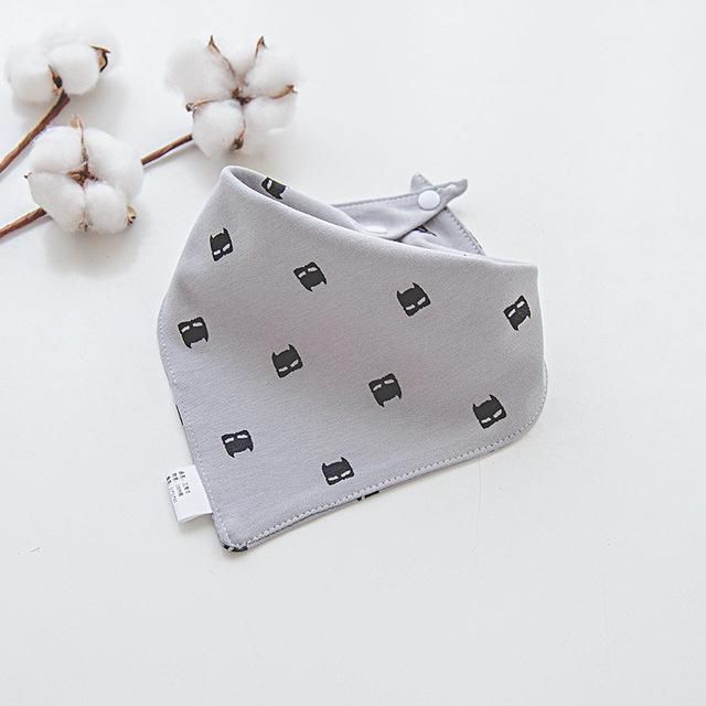 4PCS Print Baby Bandana Bibs Dribble Bibs Towel