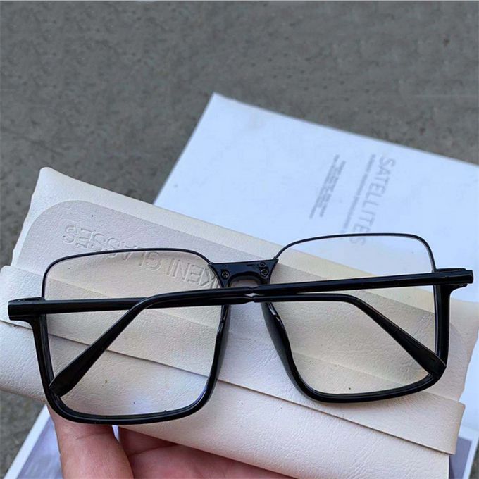 Extra Large Frame Anti-blue Light Retro Glasses Square Glasses Anti-ultraviolet