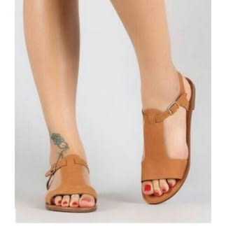 Ladies Classic Sandals-Brown