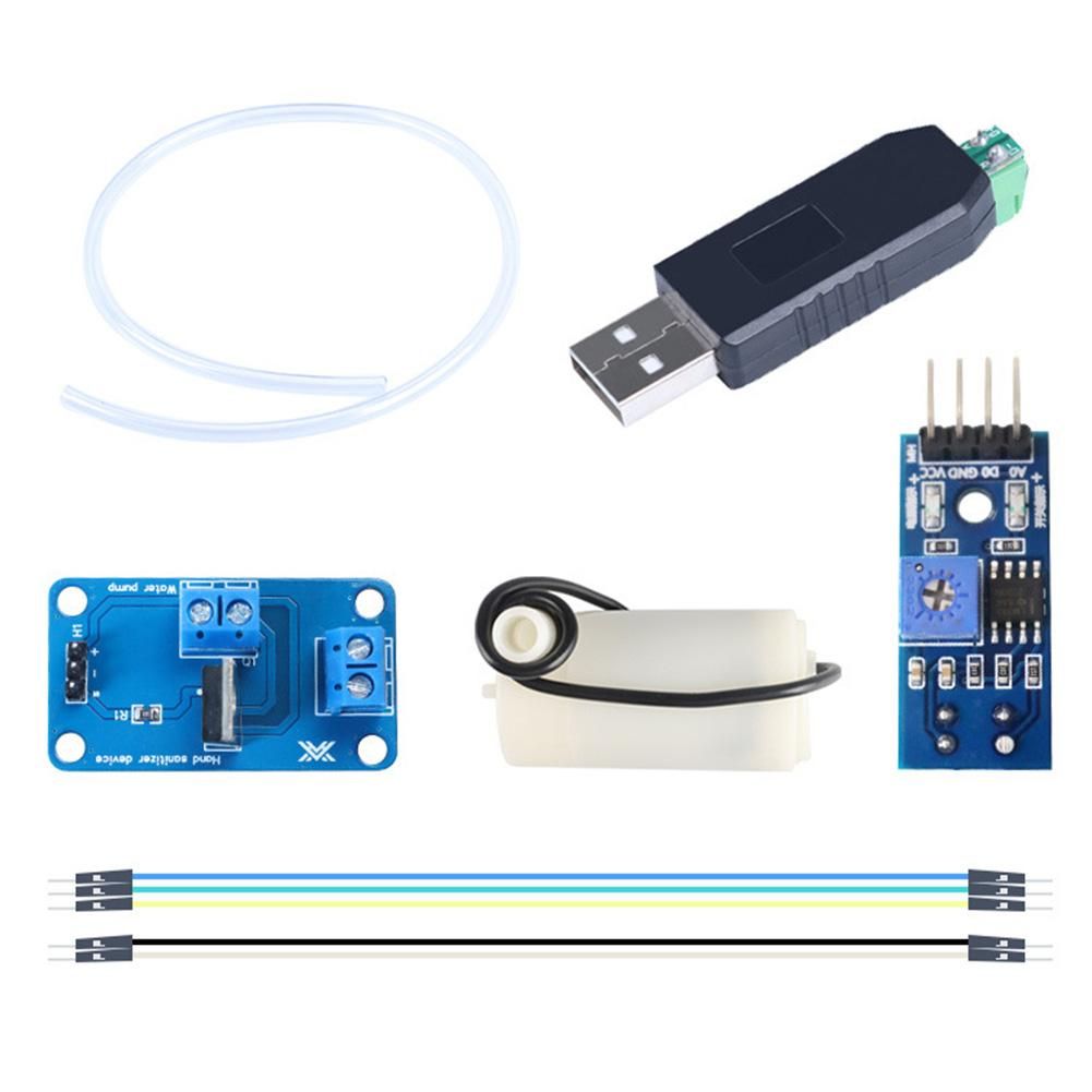 Auto Sensing Hand Sanitizer Pump DIY Graphical Programming