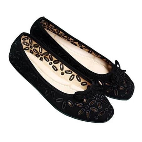 Lolo Caribbean Flat Shoes - Black