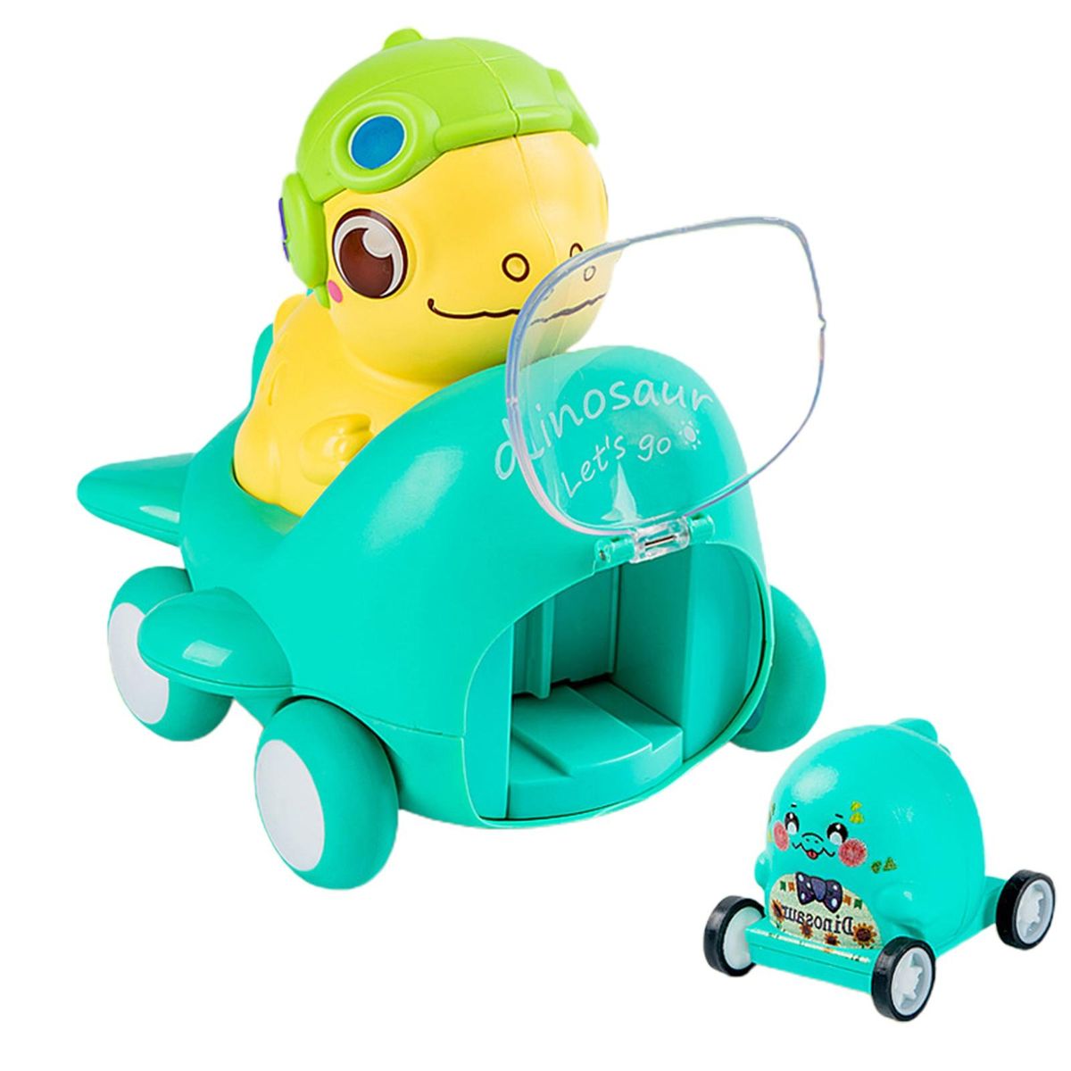 2PcsSet Push Slide Toy Inertia Gliding Car Educational Toy Blue