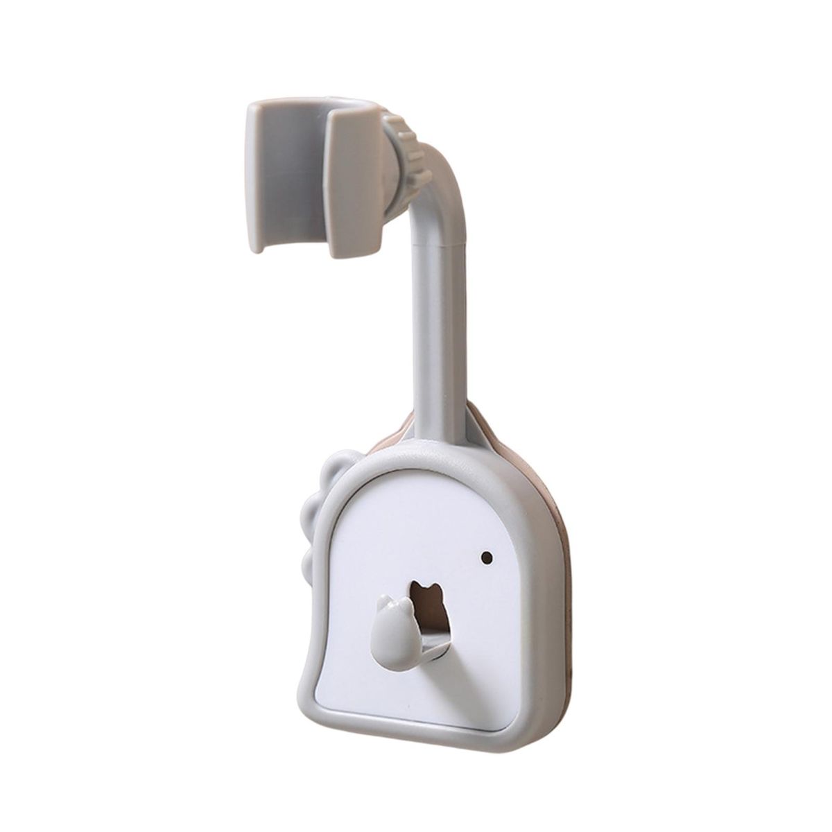 Shower Sprayer Rack Bathroom Shower Nozzle Holder with Hanging Hook Grey