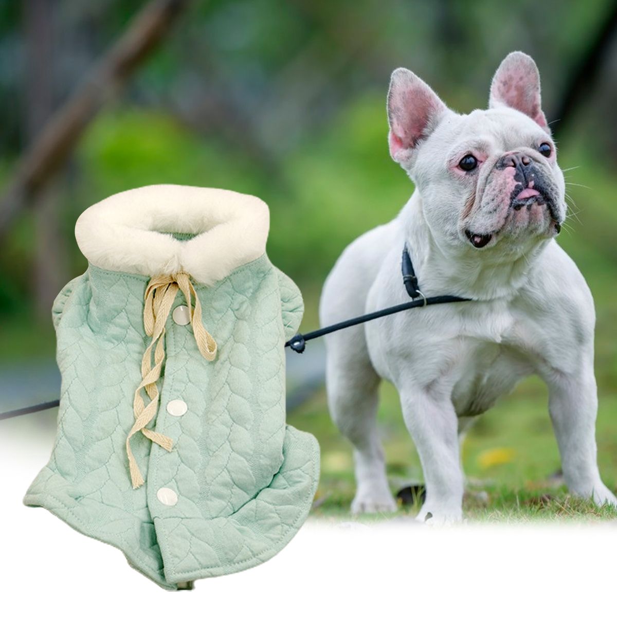 Pet Vest Pullover Type Comfy Dog Clothes Green