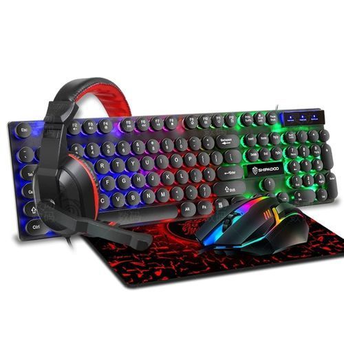4 In 1 Keyboards Gaming Mouse Amp; Rgb Headphones Wired