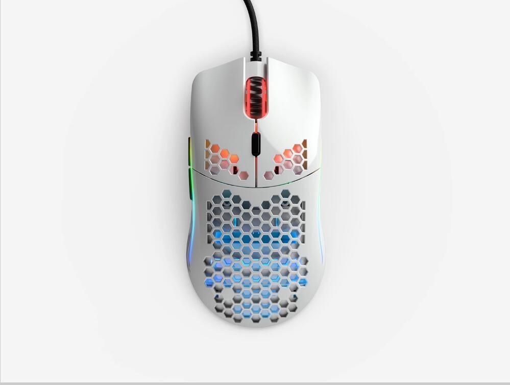 Mouse Glorious Game Model O- (Small) White Matte (BRINCO FOSCO) -GOM-WHITE / BRIGHT WHITE (BRILHANTE BRINCO) -GOM-GWHITE-GLOSSY WHITE