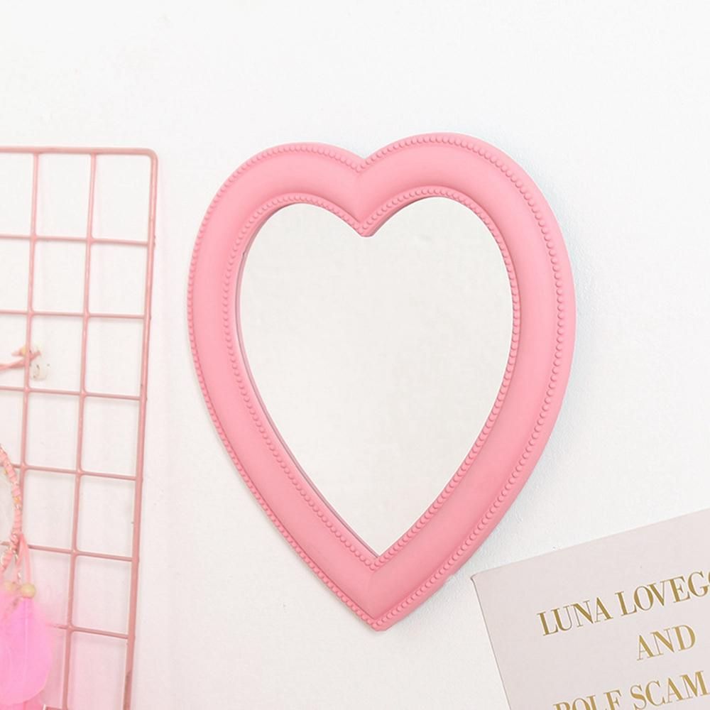 Love Mirror Desktop Makeup Mirror Wall Mounted Dual-Use