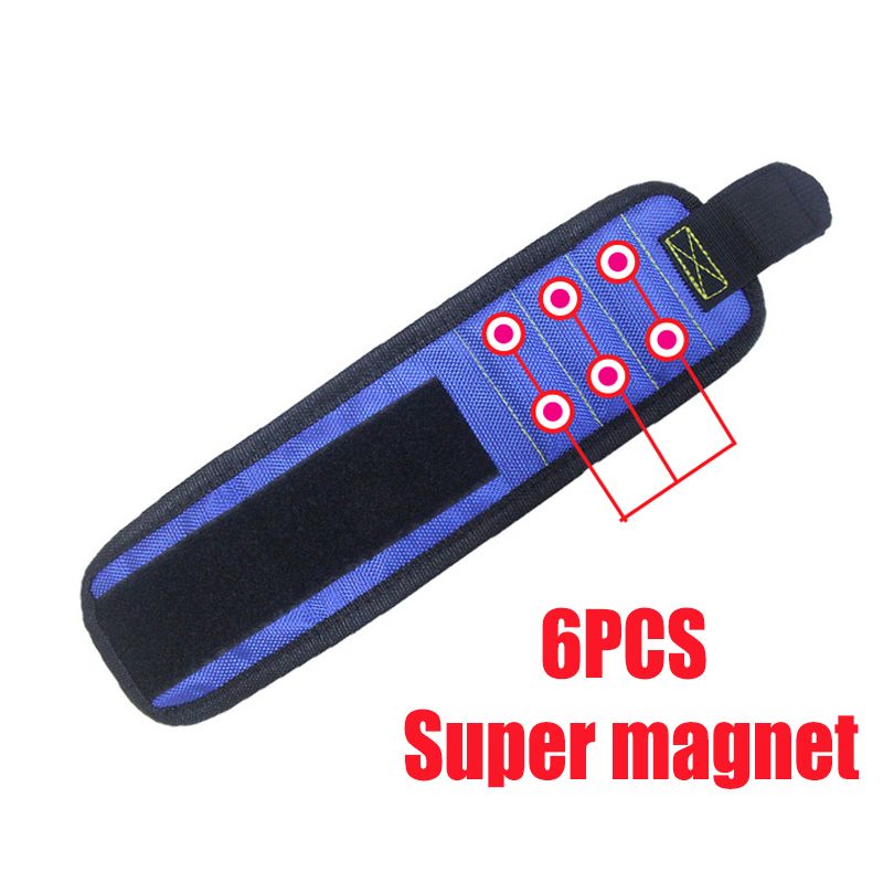 Polyester Magnetic Wristband 15pcs Powerful Magnet Carrying Case Electrician Toolkit Screw Drill