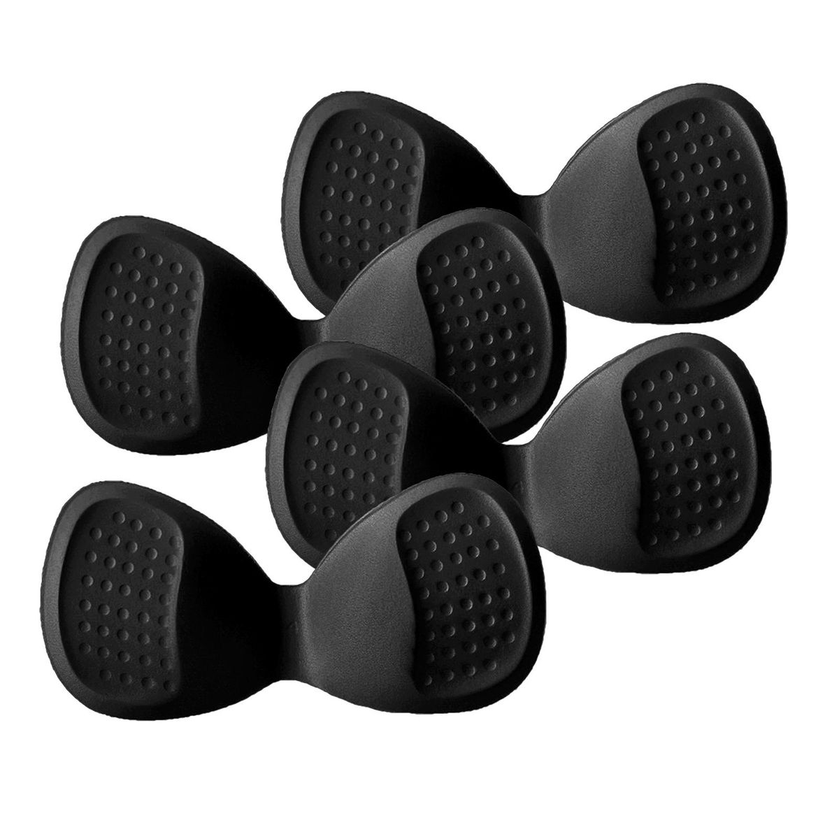 4Pcs Backless Bra Pads Inserts Push Up Bikini Top Invisible Black