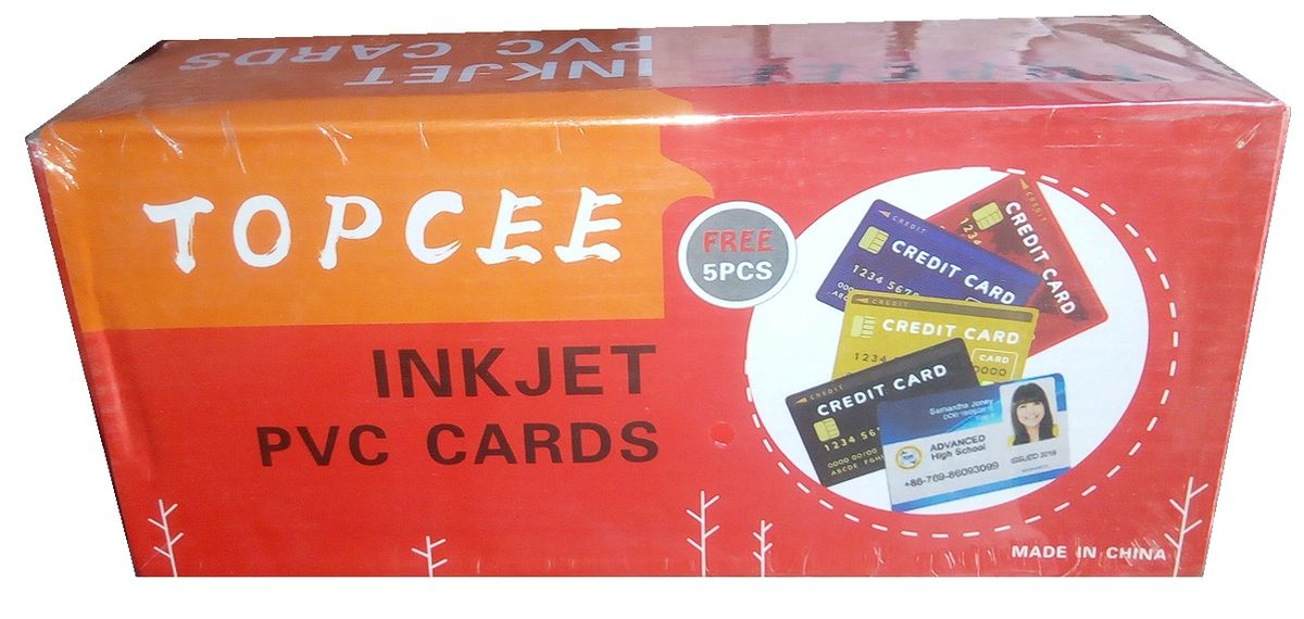 Topcee Inkjet  PVC Cards