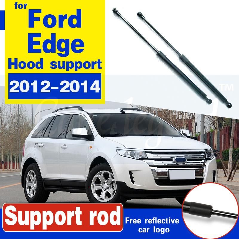 For Ford Edge 2012 - 2014 2Pcs Bonnet Hood Lift Supports Shock s Hood s Support rod s Support Spring