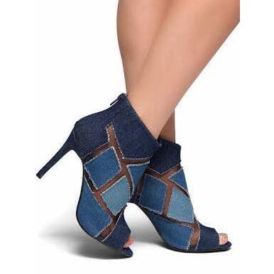 Denim Boots
