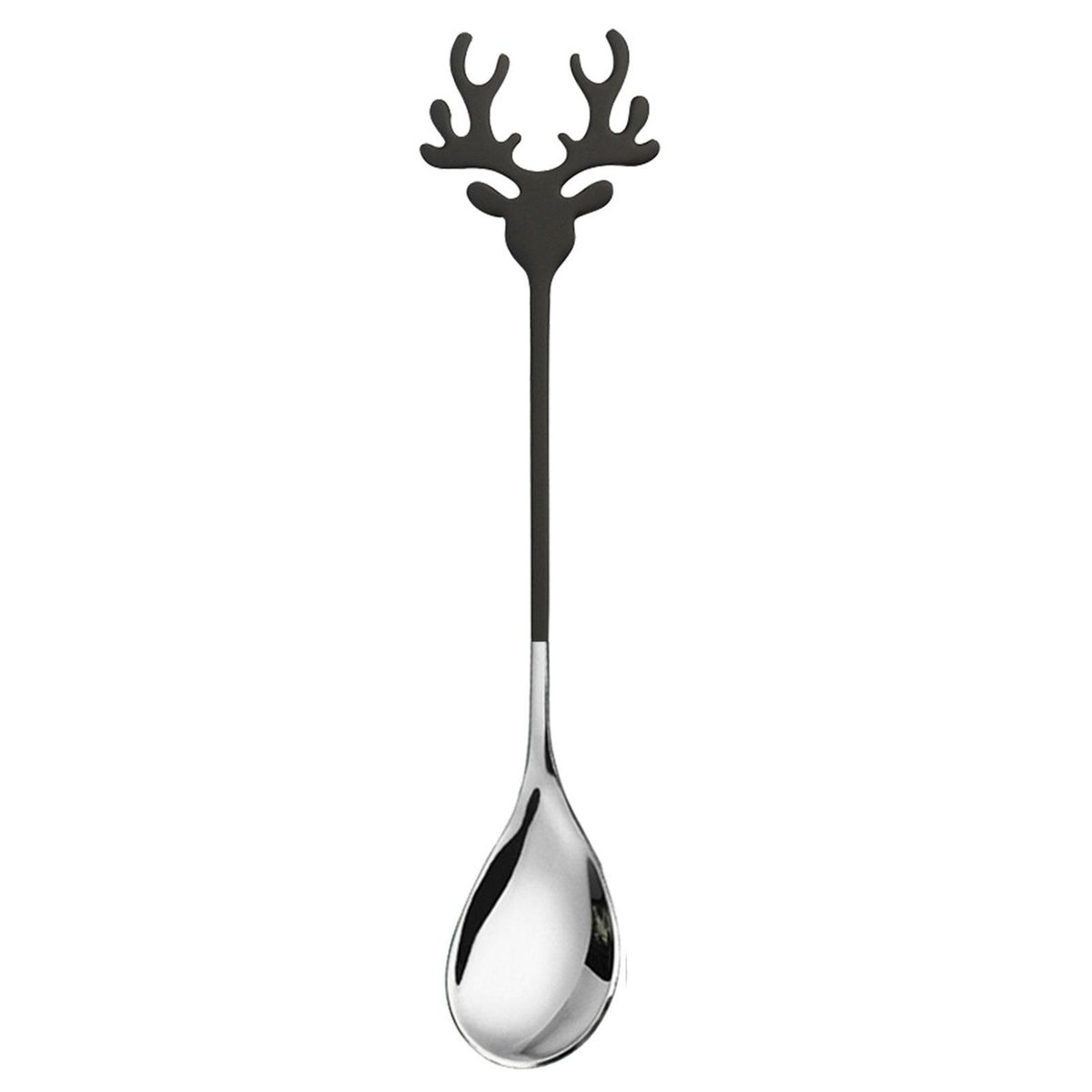 Cake Spoon Elk Coffee Milk Stirring Spoon Black