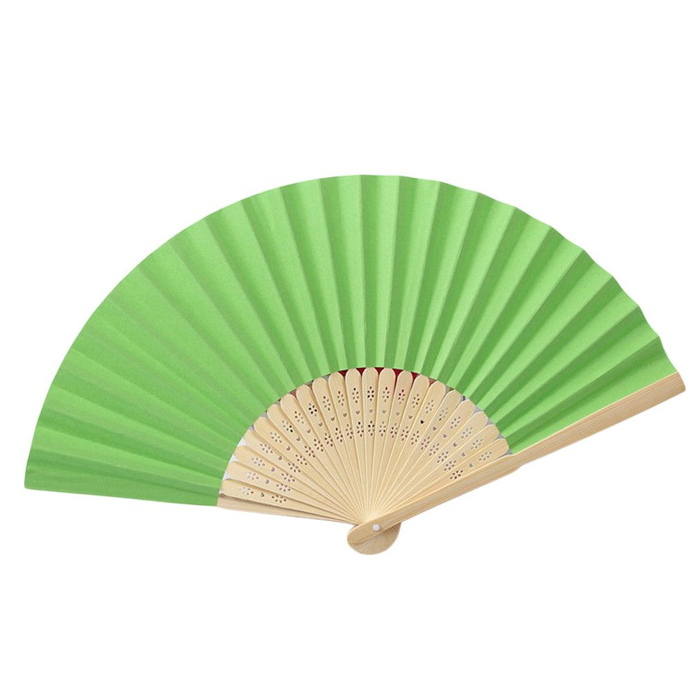 Party Folding New Stamping Wedding Fan 2020 Lace Pattern Low-key Silk Dance Hand Color Solid Held Fashion Folding A Process,