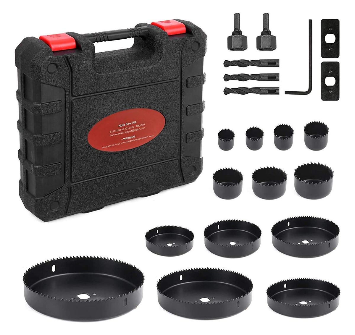 Meterk Hole Saw Kit 21 PCS EU Carton Box