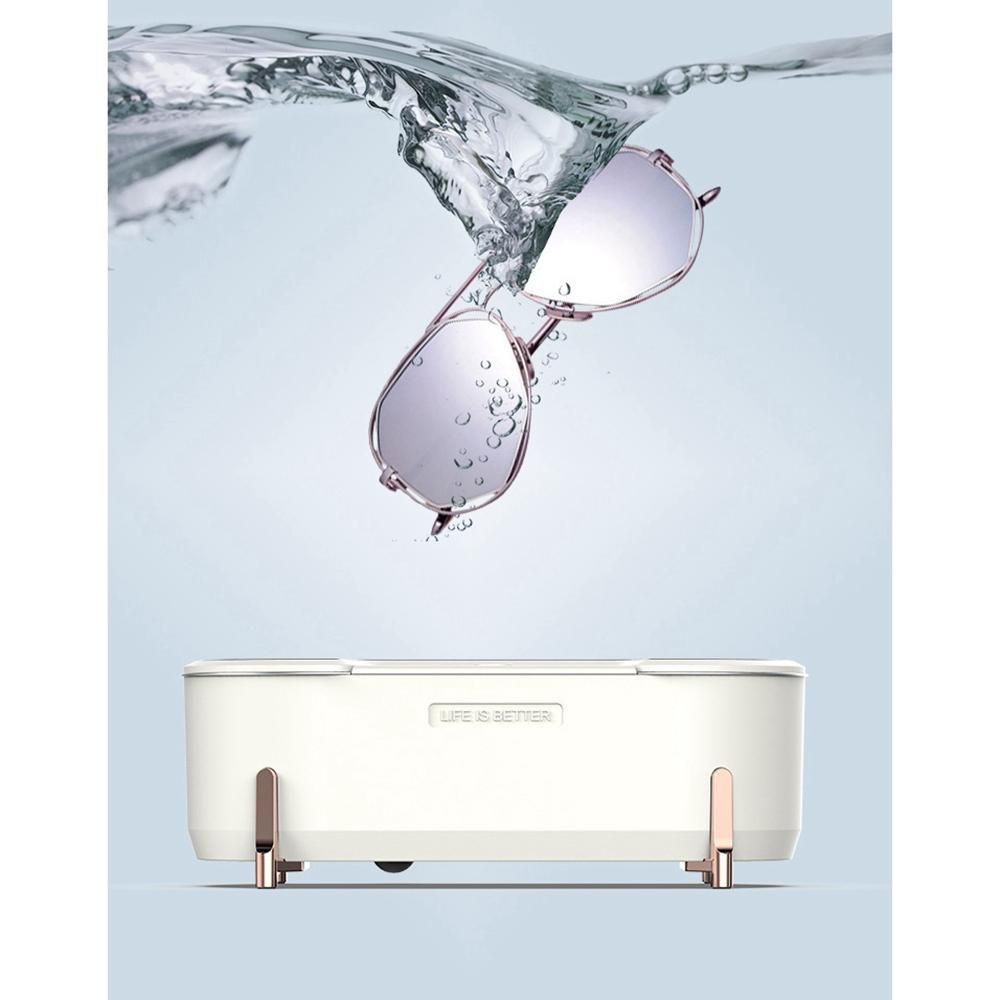 500ML Ultrasonic Cleaning Machine 40KHz Vibration Wash Cleaner Washing Jewelry Glasses Watch Washing Small Ring EU Plug