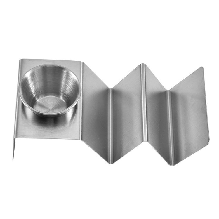 2 PCS Baking Stainless Steel Pancake Rack With Cup