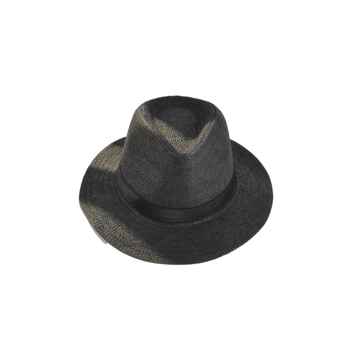 Jazz Hat Wide Brim Cowboy Fedora Hat Black