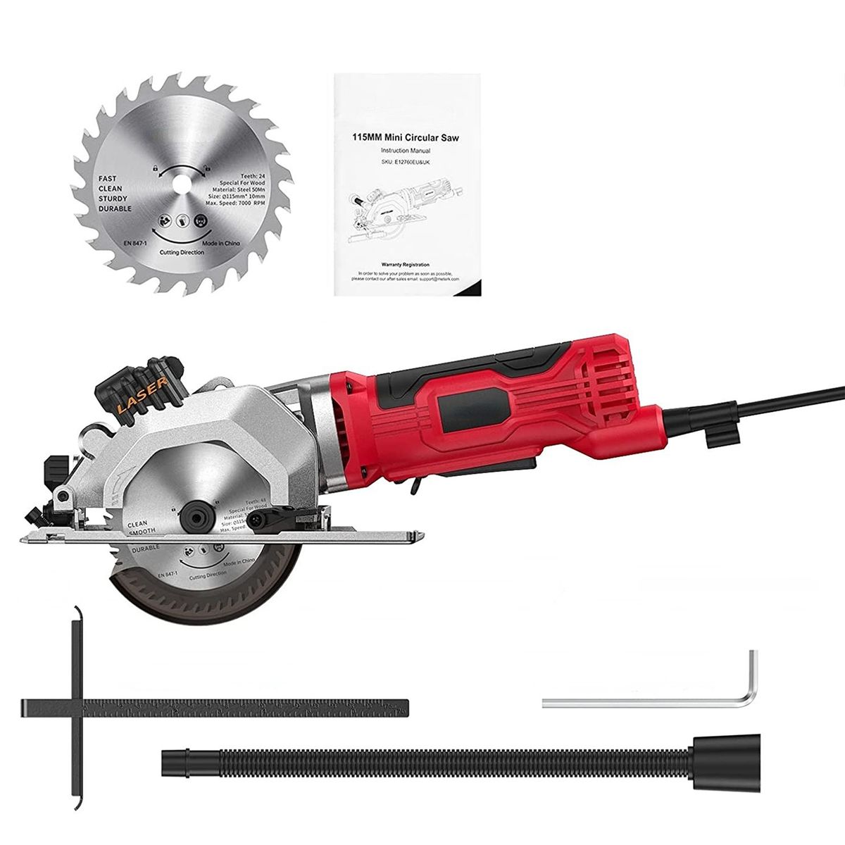 Mini Circular  4.8Amp 4-1/2 Inch Compact Circular  3700RPM