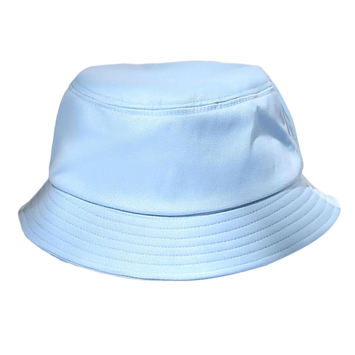 Bucket Hat Unisex Summer Solid Color Fisherman Hat Sky Blue