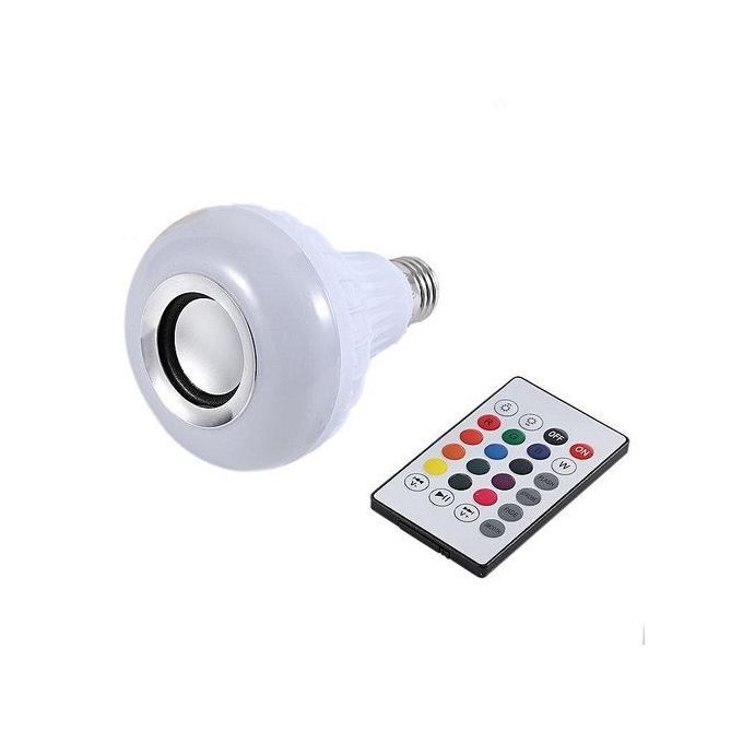 Wireless Bluetooth Remote Control Mini Smart Audio Speaker LED Music Bulb 4th Generation HT-S