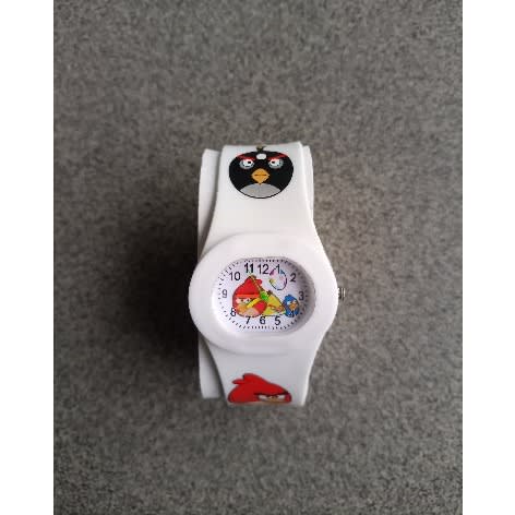 Angry Birds Cartoon Character Analog Wrist Watch - White