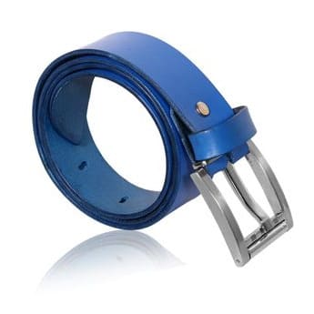 Men's Leather Belt - Blue