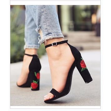 Female Flower Heels
