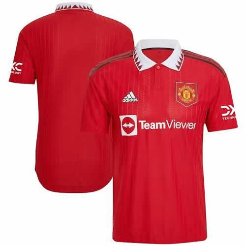 Men's Official Manchester United Home Jersey Players Version