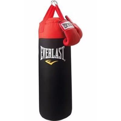 Everlast Giant Size Punching Bag - 4ft - 40kg + Boxing Gloves