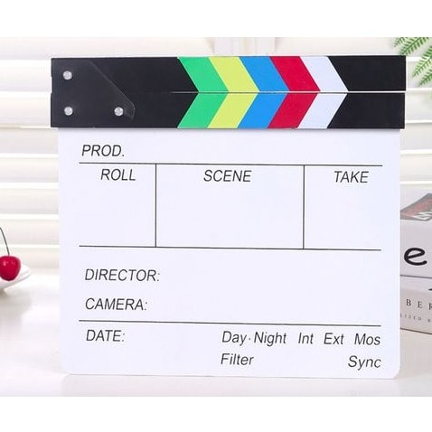 Movie Clapper Board -multi Colored