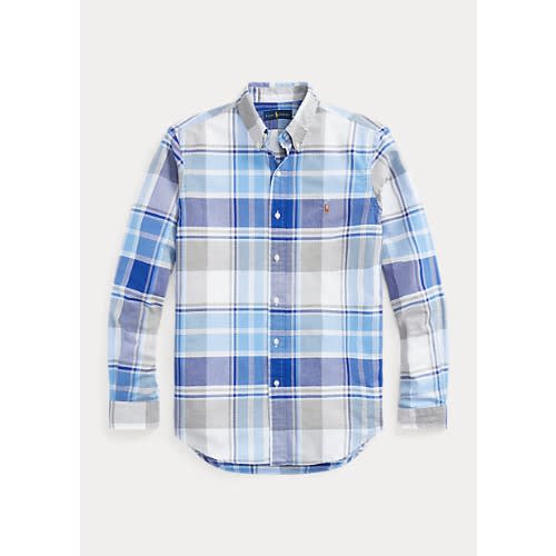 Classic Fit Plaid Oxford Shirt