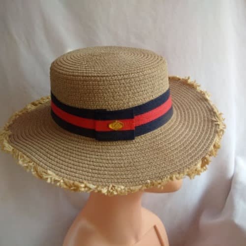 Unisex Niger-delta Fedora Hat With Straw Edges - Caramel