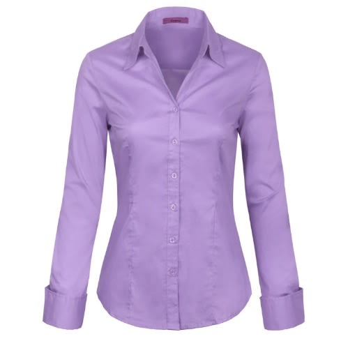 Ladies Formal Dress Shirt  - Lilac