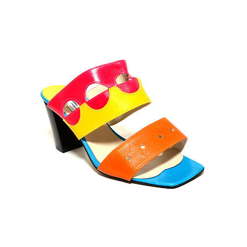 Italian leather Slippers-Multi