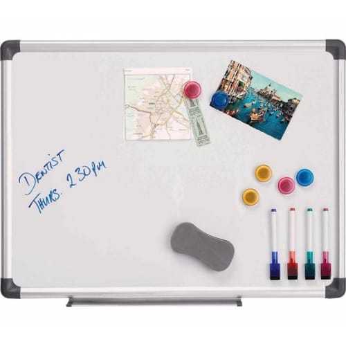 Magnetic White Board - 2Ft x 3Ft + Accessories