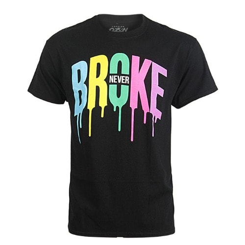Men's Print Crew T-shirt - Black