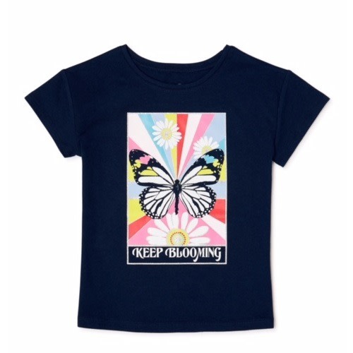365 Kids By Garanimals Girls Best Buds Short Sleeve Top