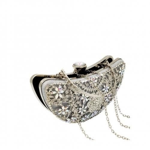 Silver Clutch Purse