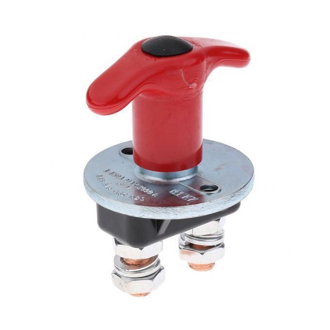 2xCar Battery Protective Double Poles Disconnect Isolator Knob Switch