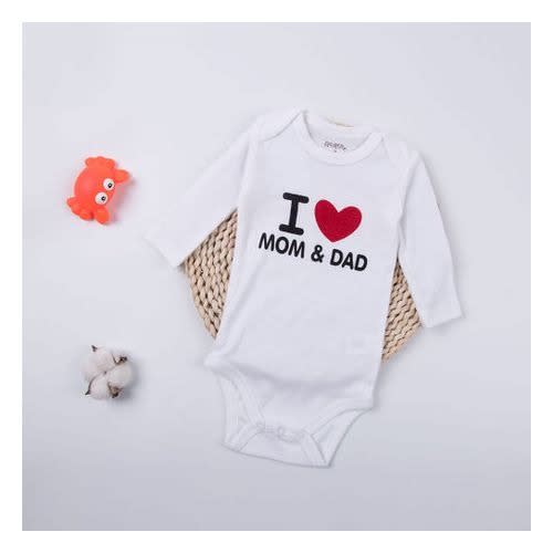 Baby Cloth - Bodysuit - Unisex – I Love Mom And Dad