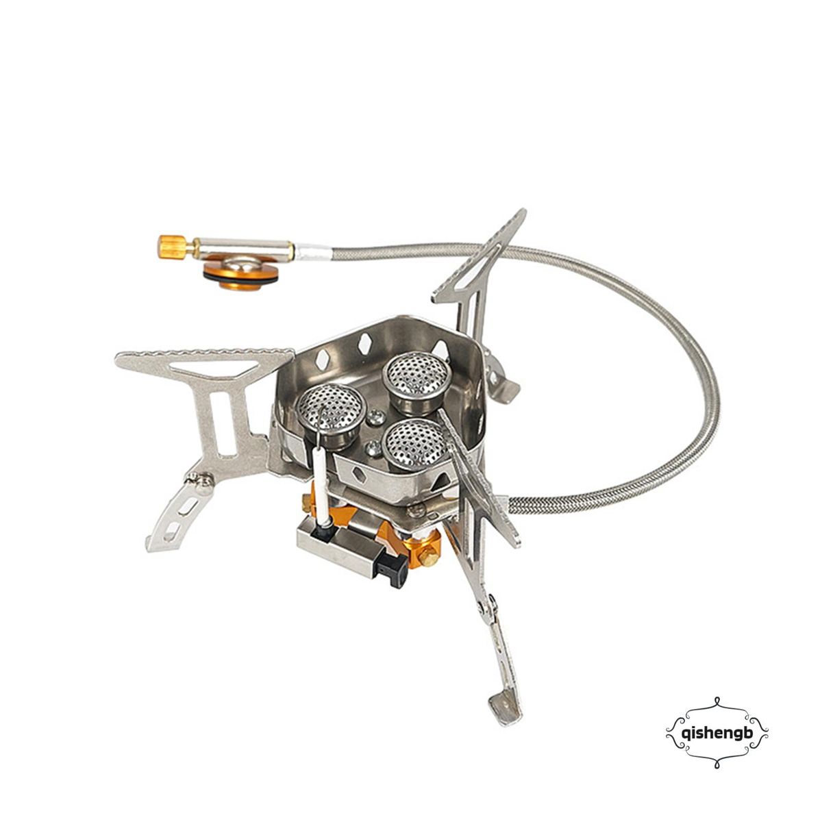 Outdoor Camping Gas-Stove Foldable 3 Heads Backpack Stove