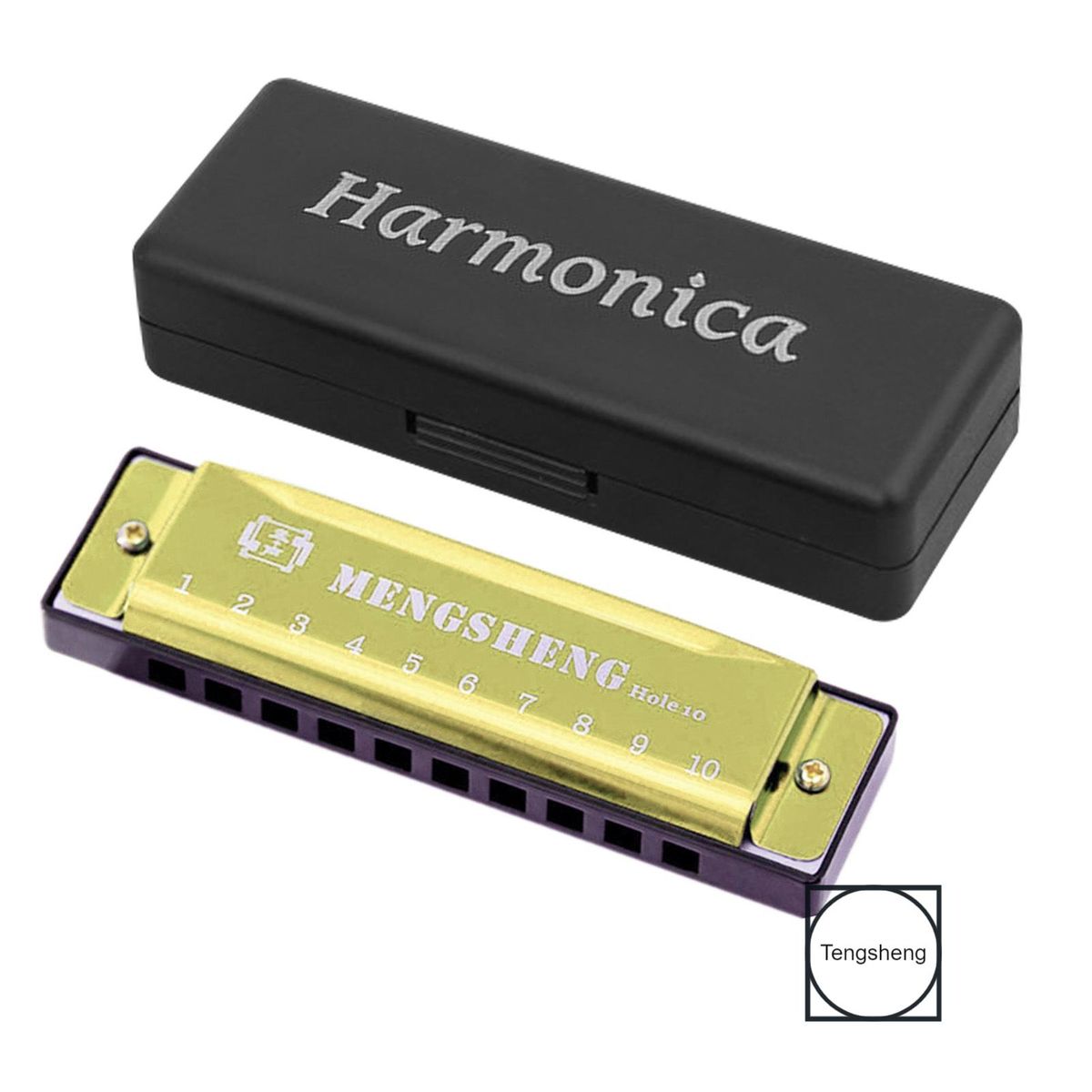 10 Hole Blues Harmonica High Sound Quality Mouth Organ